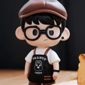 [IN STOCK] PEANUT “ Barista” Art Toy Set Limited Edition (13cm, PU Resin)