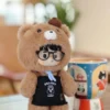 PEANUT TOYS Little Bear Barista Vinyl Plush Doll (18cm) - Posable Art Toy & Pendant
