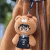 PEANUT TOYS Little Bear Barista Vinyl Plush Doll (18cm) - Posable Art Toy & Pendant