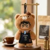 PEANUT TOYS Little Bear Barista Vinyl Plush Doll (18cm) - Posable Art Toy & Pendant