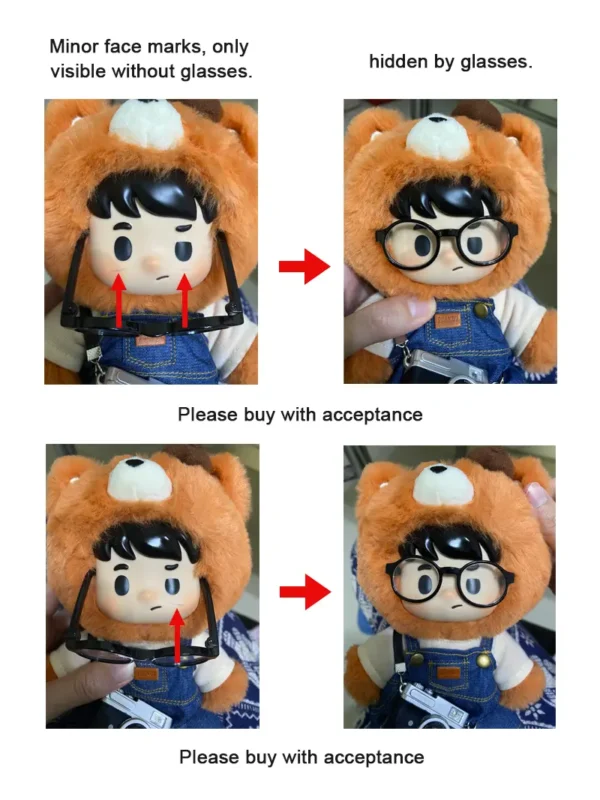 [35% OFF - B-Grade] PEANUT TOYS Little Fox Photographer Vinyl Plush Doll (Minor Face Marks) - 18cm