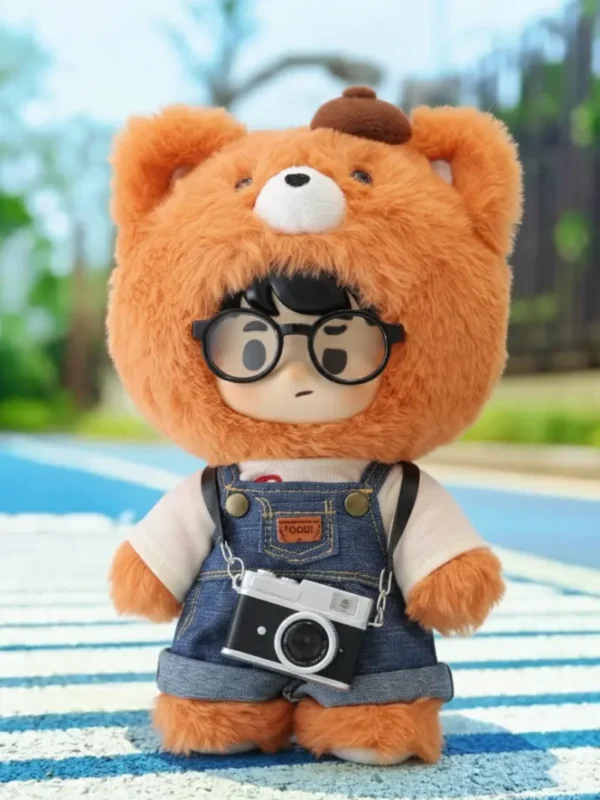 [35% OFF - B-Grade] PEANUT TOYS Little Fox Photographer Vinyl Plush Doll (Minor Face Marks) - 18cm