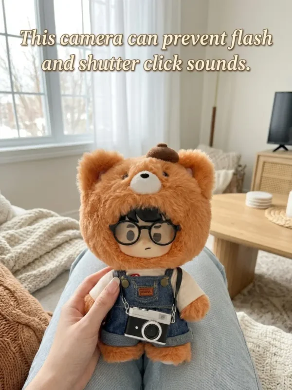 [35% OFF - B-Grade] PEANUT TOYS Little Fox Photographer Vinyl Plush Doll (Minor Face Marks) - 18cm