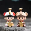 [IN STOCK] PEANUT TOYS Calico & Siamese Lucky Elephant Resin Art Figurine (11cm) - Limited Edition Magnetic Designer Toy