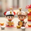 [IN STOCK] PEANUT TOYS Calico & Siamese Lucky Elephant Resin Art Figurine (11cm) - Limited Edition Magnetic Designer Toy