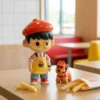 [IN STOCK] PEANUT TOYS Burger Manager Resin Art Figurine (13cm) - Limited Edition Magnetic Designer Toy