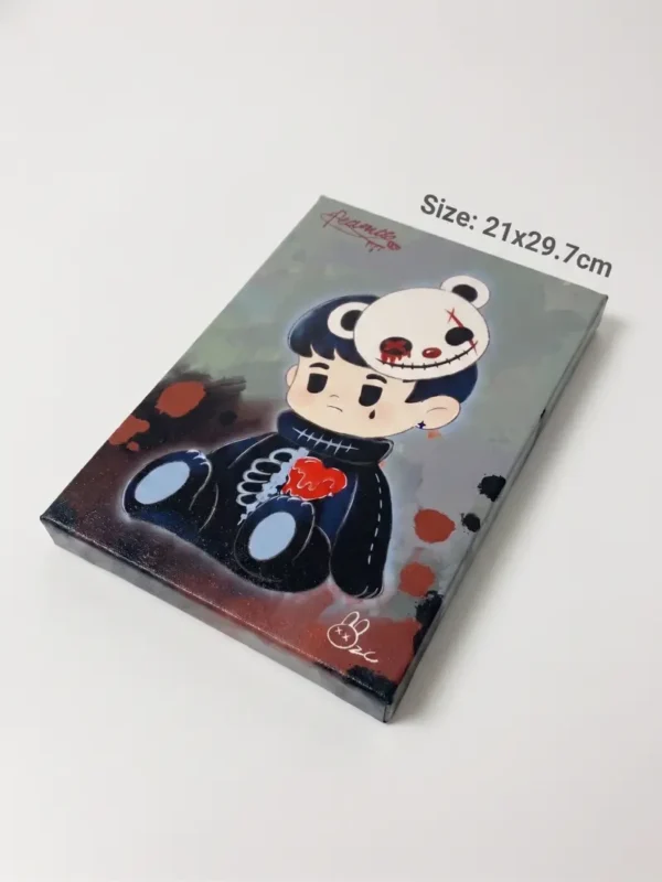 [PRE-ORDER] PEANUT Studio Original Art Canvas Print – Solid Wood & Giclée Print (21x29.7cm)