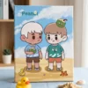 [PRE-ORDER] PEANUT Studio Original Art Canvas Print – Solid Wood & Giclée Print (21x29.7cm)