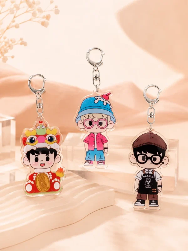 PEANUT Acrylic Keychain Collection - Glossy Epoxy Charms