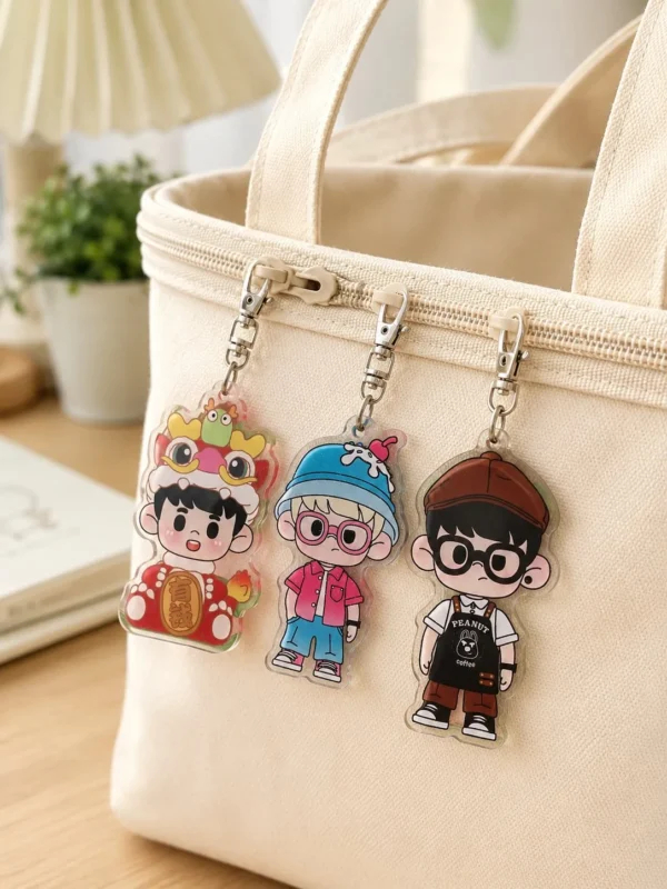 PEANUT Acrylic Keychain Collection - Glossy Epoxy Charms