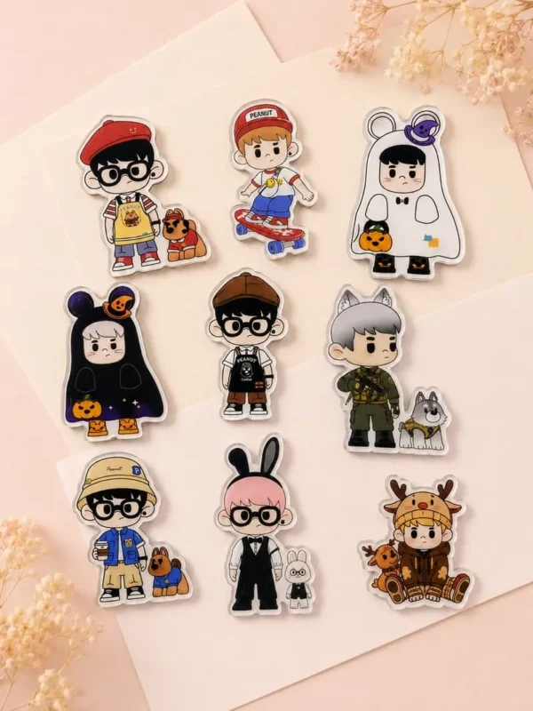 [IN STOCK] PEANUT Studio Acrylic Fridge Magnet Collection – Cute Character Magnets (7–8cm)