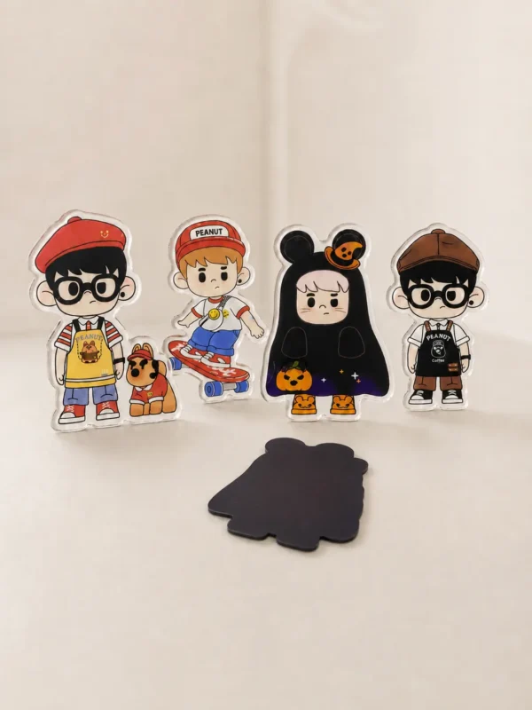 [IN STOCK] PEANUT Studio Acrylic Fridge Magnet Collection – Cute Character Magnets (7–8cm)