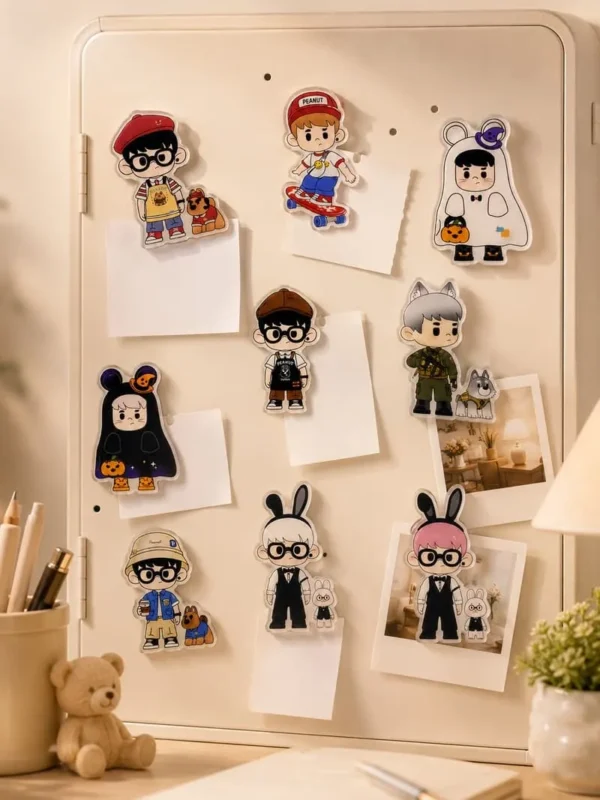 [IN STOCK] PEANUT Studio Acrylic Fridge Magnet Collection – Cute Character Magnets (7–8cm)