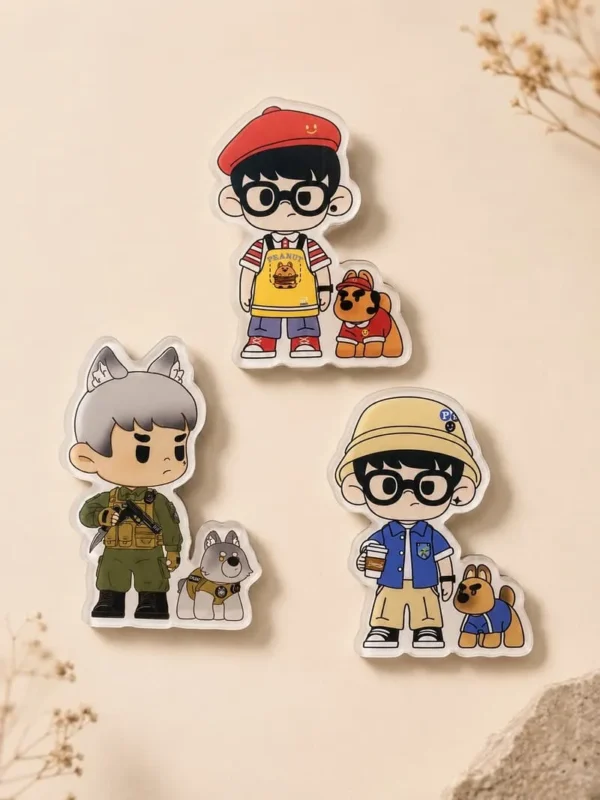 [IN STOCK] PEANUT Studio Acrylic Fridge Magnet Collection – Cute Character Magnets (7–8cm)