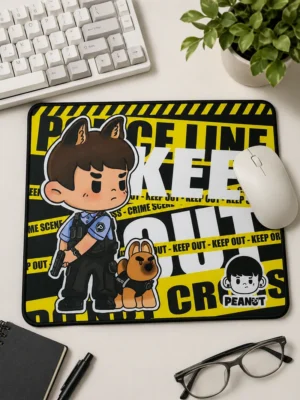 guard-squad-mouse-pad-04-lifestyle-flatlay PEANUT Guard Squad Mouse Pad – Cute Cartoon Gaming Desk Mat, Non-Slip Rubber Base