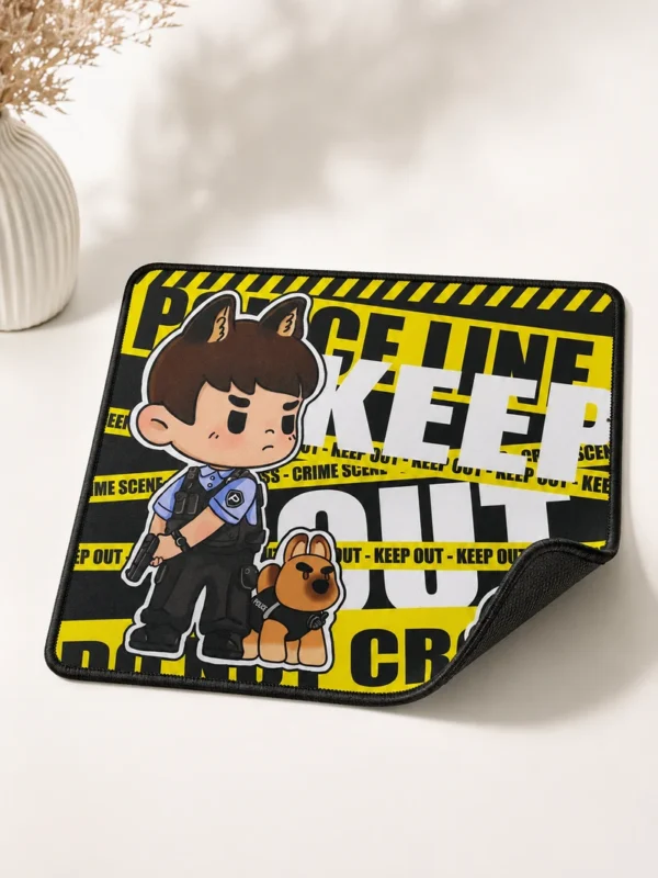 PEANUT Guard Squad Mouse Pad – Cute Cartoon Gaming Desk Mat, Non-Slip Rubber Base