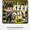 PEANUT Guard Squad Mouse Pad – Cute Cartoon Gaming Desk Mat, Non-Slip Rubber Base
