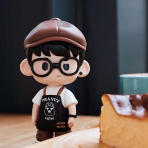 [IN STOCK] PEANUT “Barista” Art Toy Set Limited Edition (13cm, PU Resin)