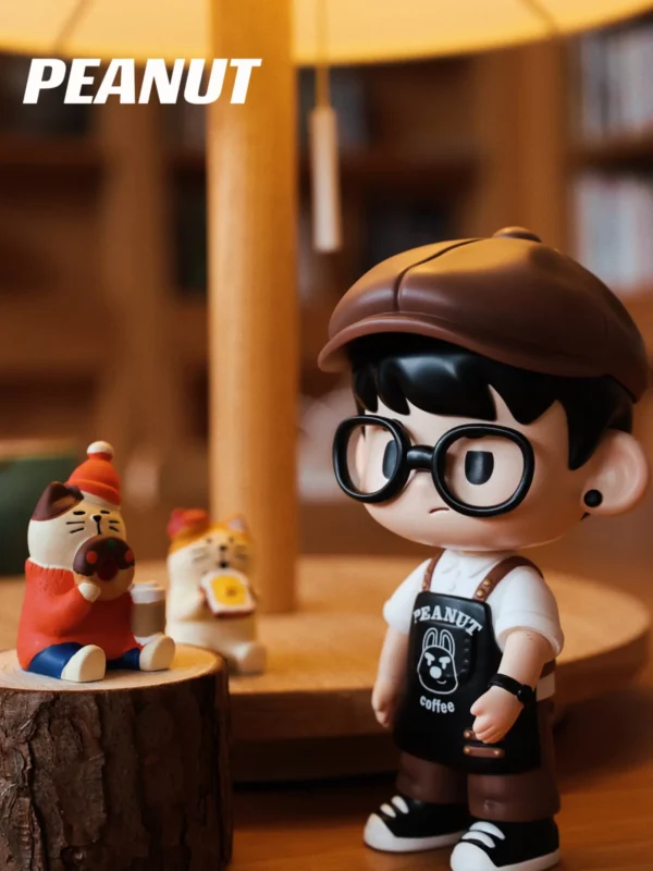 [IN STOCK] PEANUT “Barista” Art Toy Set Limited Edition (13cm, PU Resin)